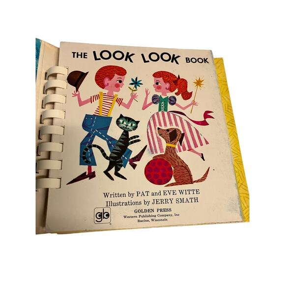 The LOOK LOOK BOOK, Vintage, 50s-60s(?) Board Book Children's Interactive Golden - Picture 4 of 10